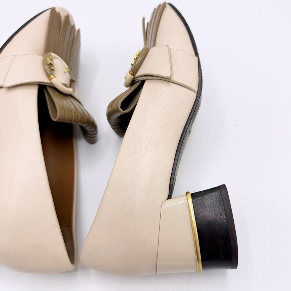 Tory Burch Multi Logo Kiltie Loafer Pumps (Size 6) - Picture 14 of 16